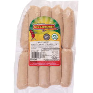 OFSG Spicy  Lamb Precooked Sausages 1KG