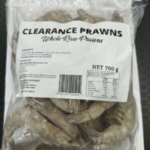 Clearance Whole Raw Prawns-700G